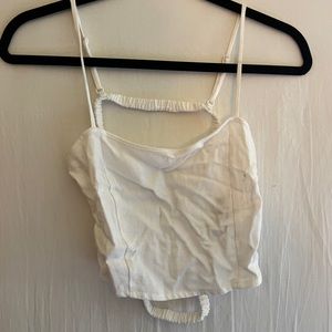 Pacsun white crop top